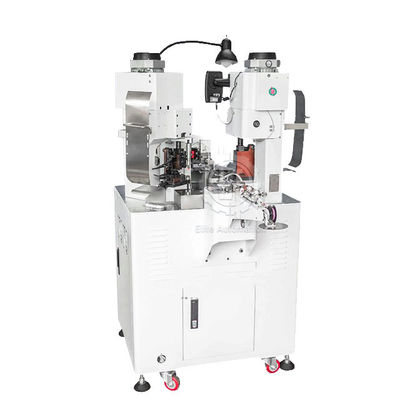 Volledig Automatische Twee Hoofd Eind Elektronische Draadstriping Crimper van de Riem Dringende Machine op Beide Einden van het Schilbeëindigen