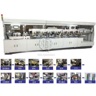 Volledig het Automatische Sorteren van 300pcs/H Lan Cable Crimping Machine With CCD