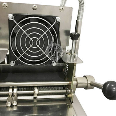 Textiel de Singelbandsnijmachine 100-120pcs/Min Cutting Speed van het Riemen Hete Mes