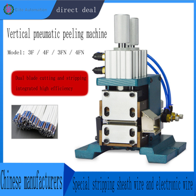 3F / 4F de pneumatische Machine van de Draadschil met Dubbel Messenontwerp