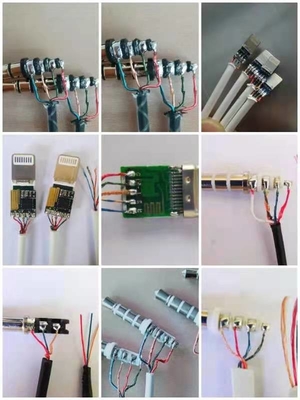 Scherpe de gegevenskabel van USB van de schil solderende machine en ander draadlassen